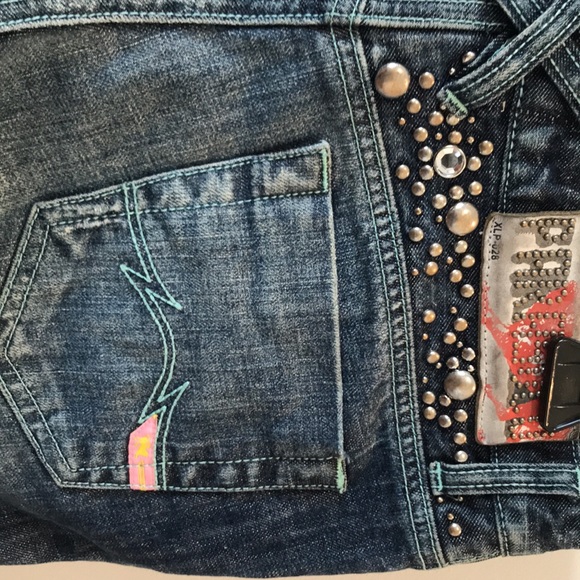 Parasuco button fly denim jeans with grommets. Size 28 - Picture 7 of 15